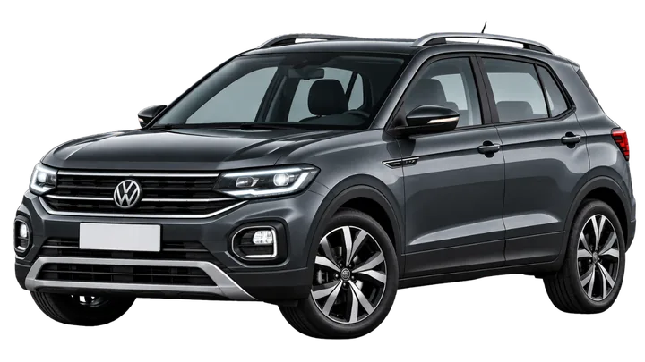 Volkswagen T-Cross em vista frontal, carro usado nesta página para calcular o seguro do Volkswagen T-Cross